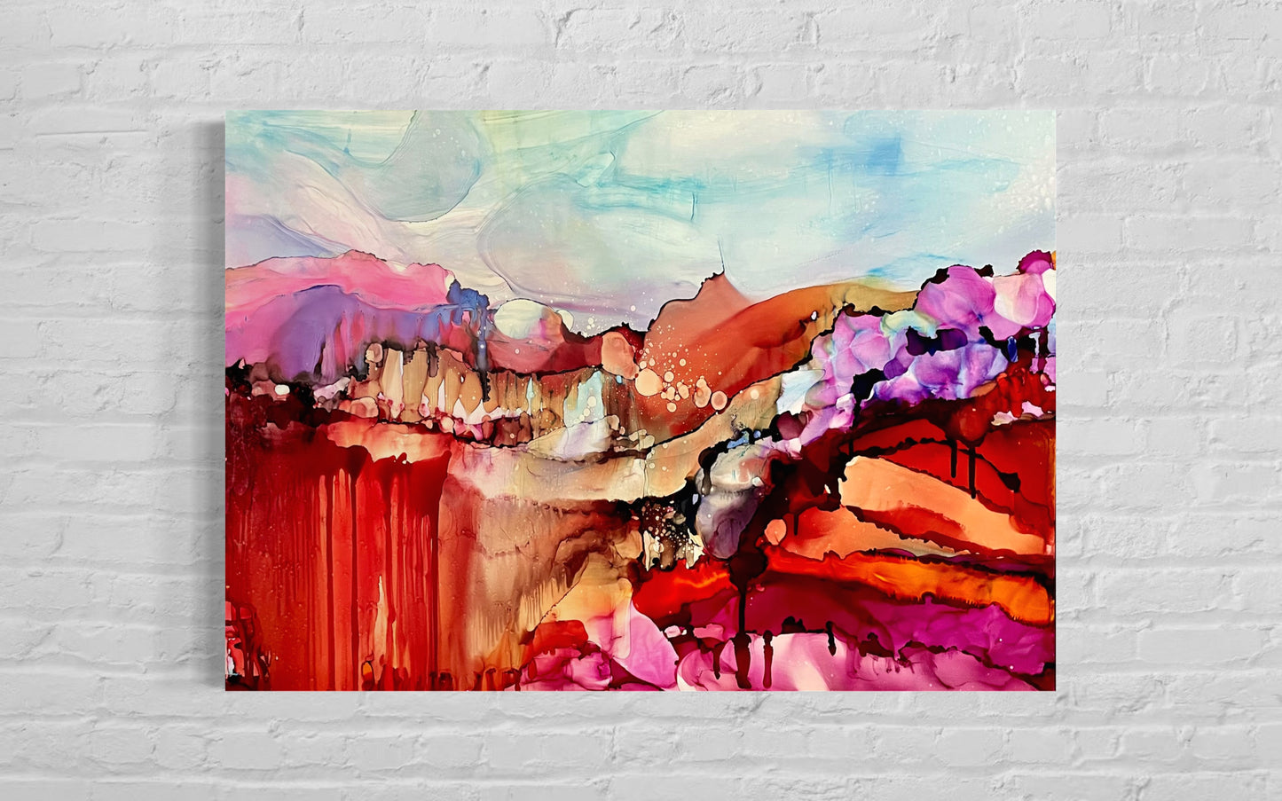 La montagne aux mille aurores 28X40