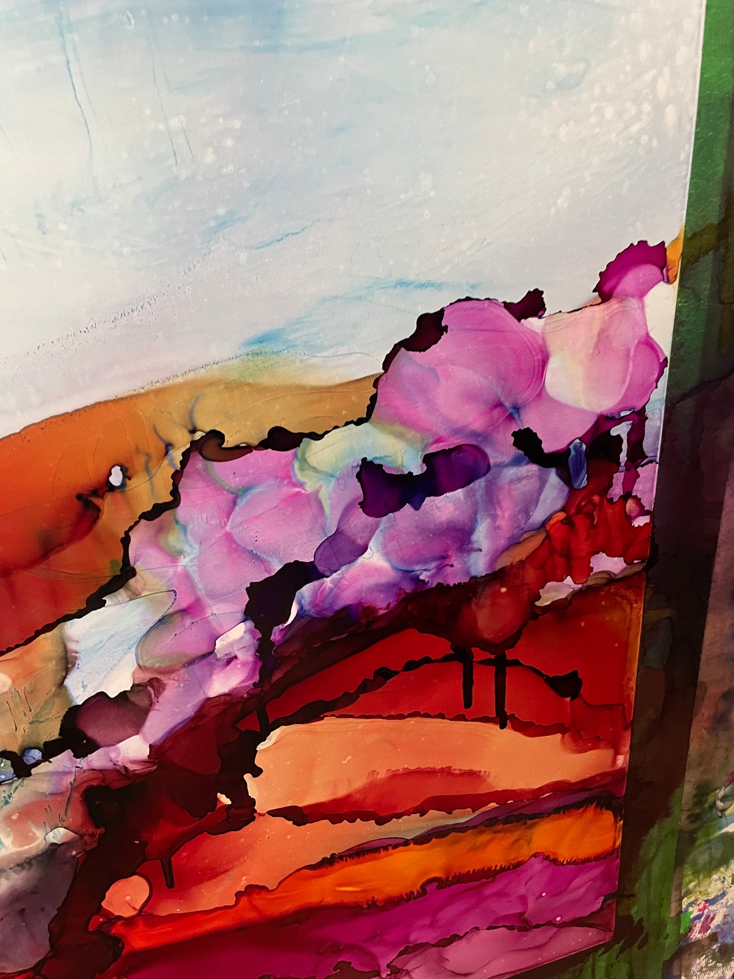 La montagne aux mille aurores 28X40