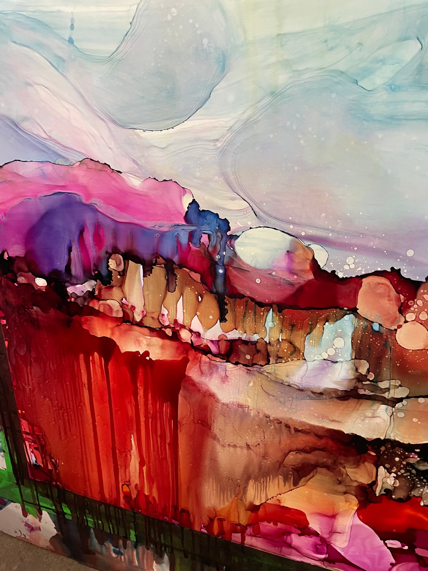 La montagne aux mille aurores 28X40