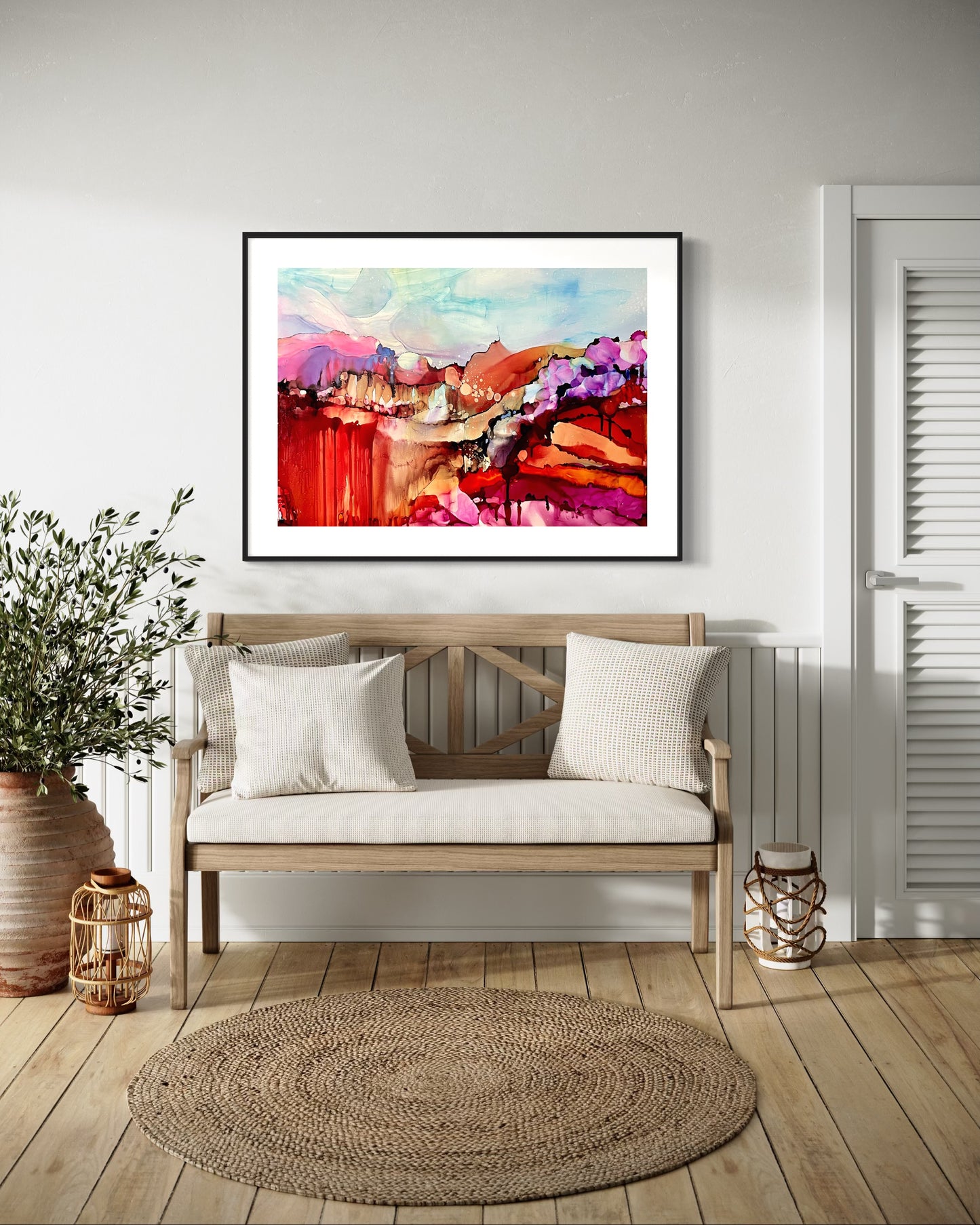 La montagne aux mille aurores 28X40