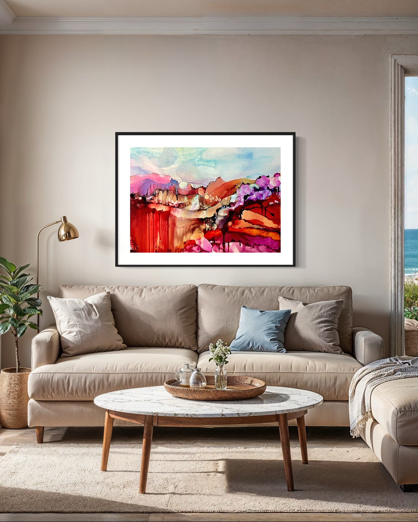 La montagne aux mille aurores 28X40