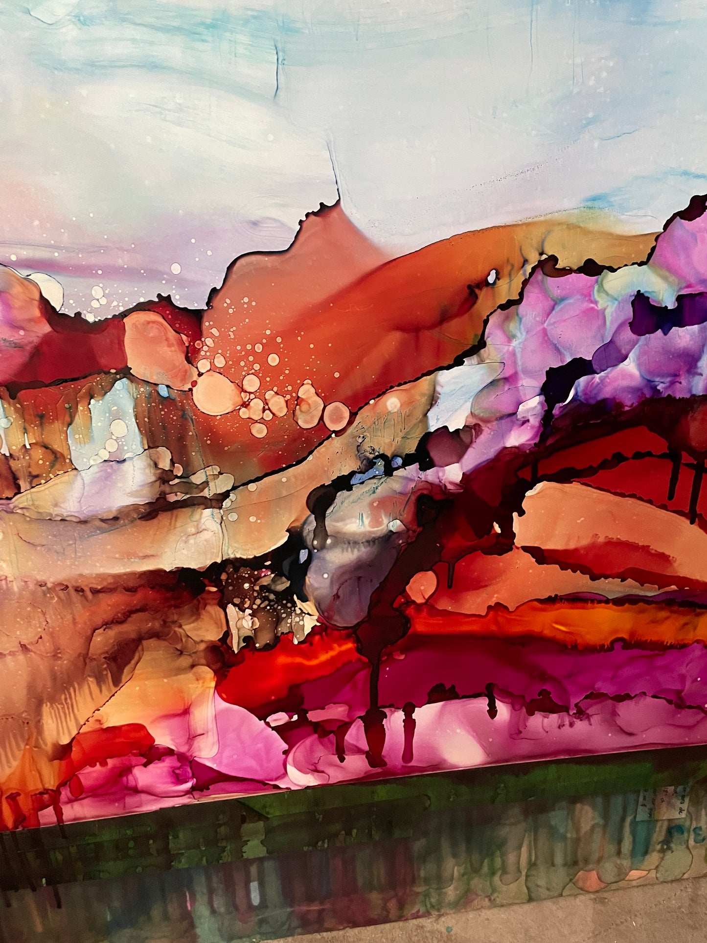 La montagne aux mille aurores 28X40