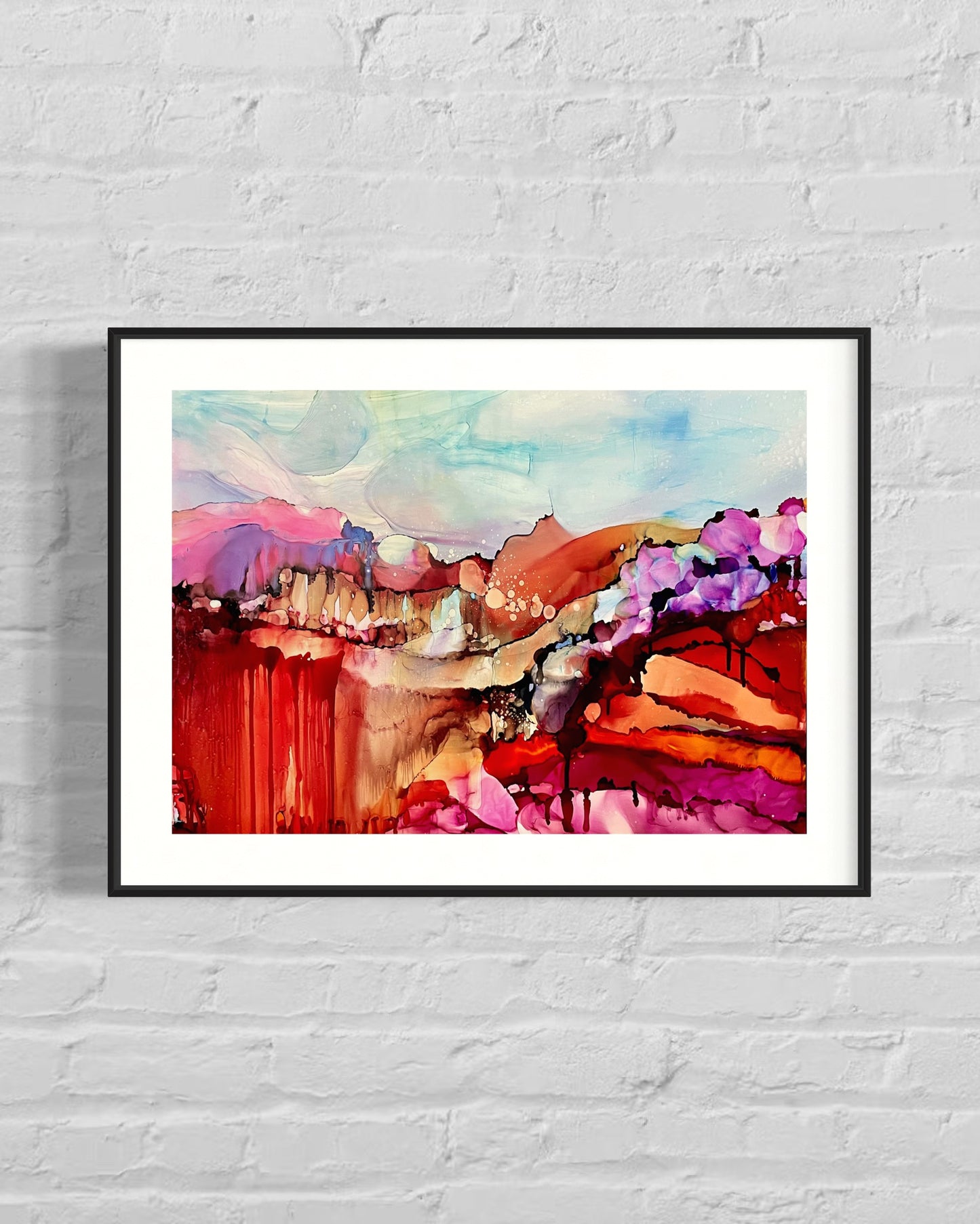 La montagne aux mille aurores 28X40