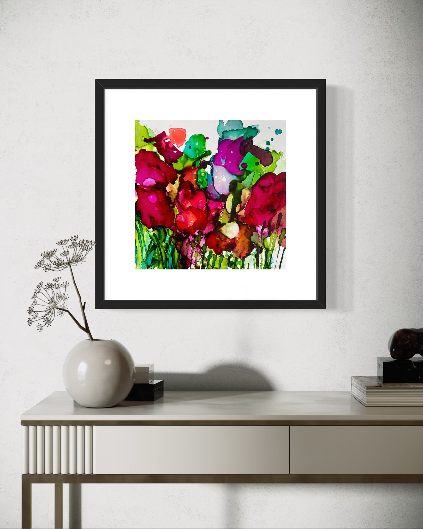 Des fleurs sous la neige III - 12X12