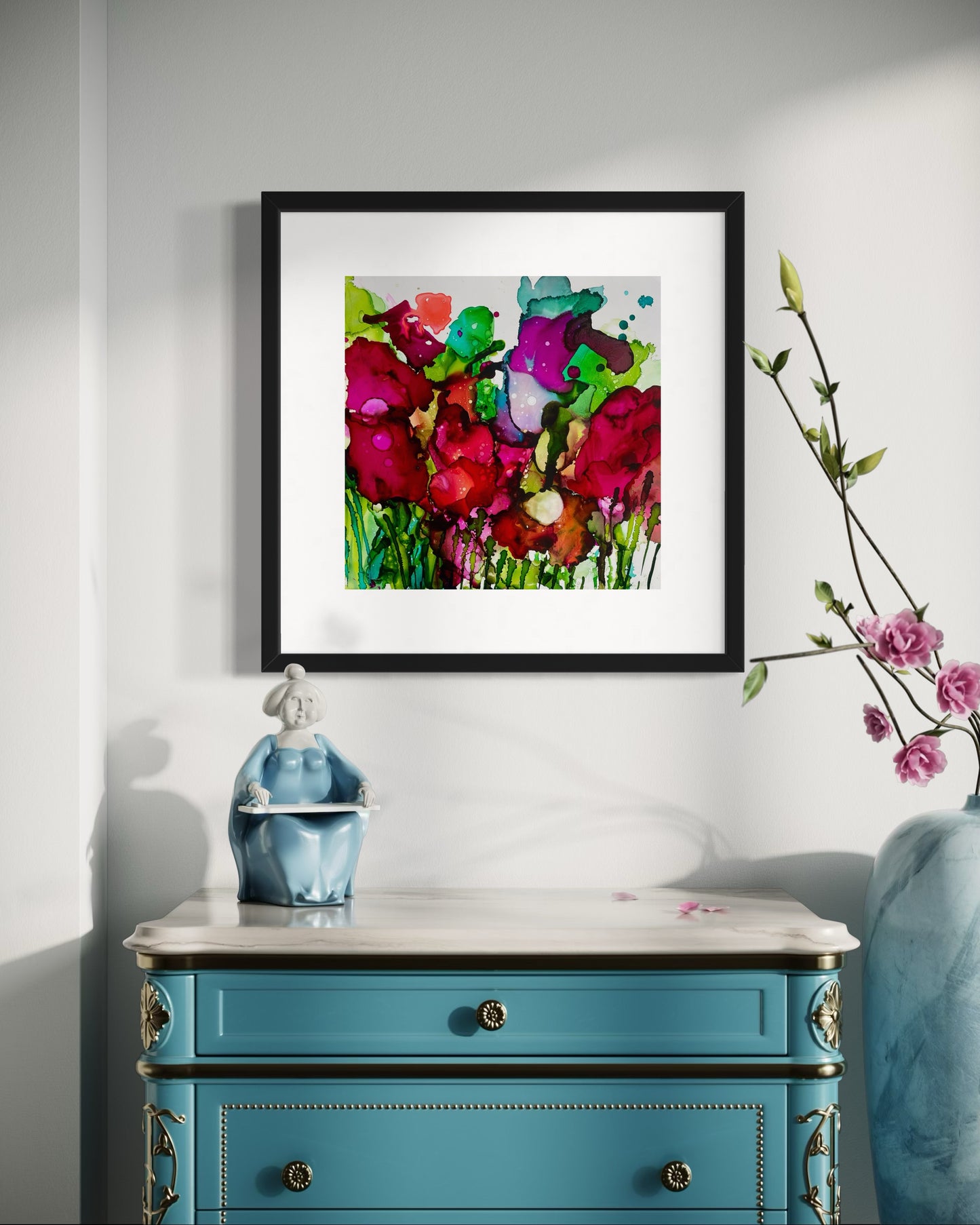 Des fleurs sous la neige III - 12X12