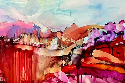 La montagne aux mille aurores 28X40