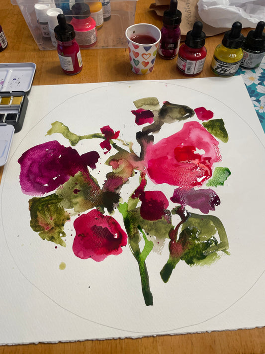 Atelier- Découverte des encres et collage créatif