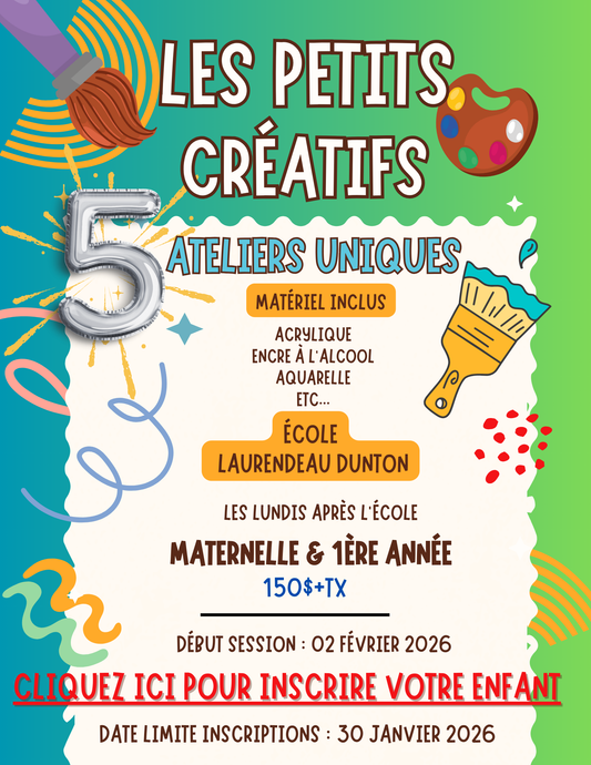 ÉCOLE LAURENDEAU-DUNTON | Hiver2026 | LUNDI Après-l'école- Maternelle à 6e année